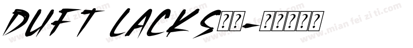 Duft Lacks字体字体转换